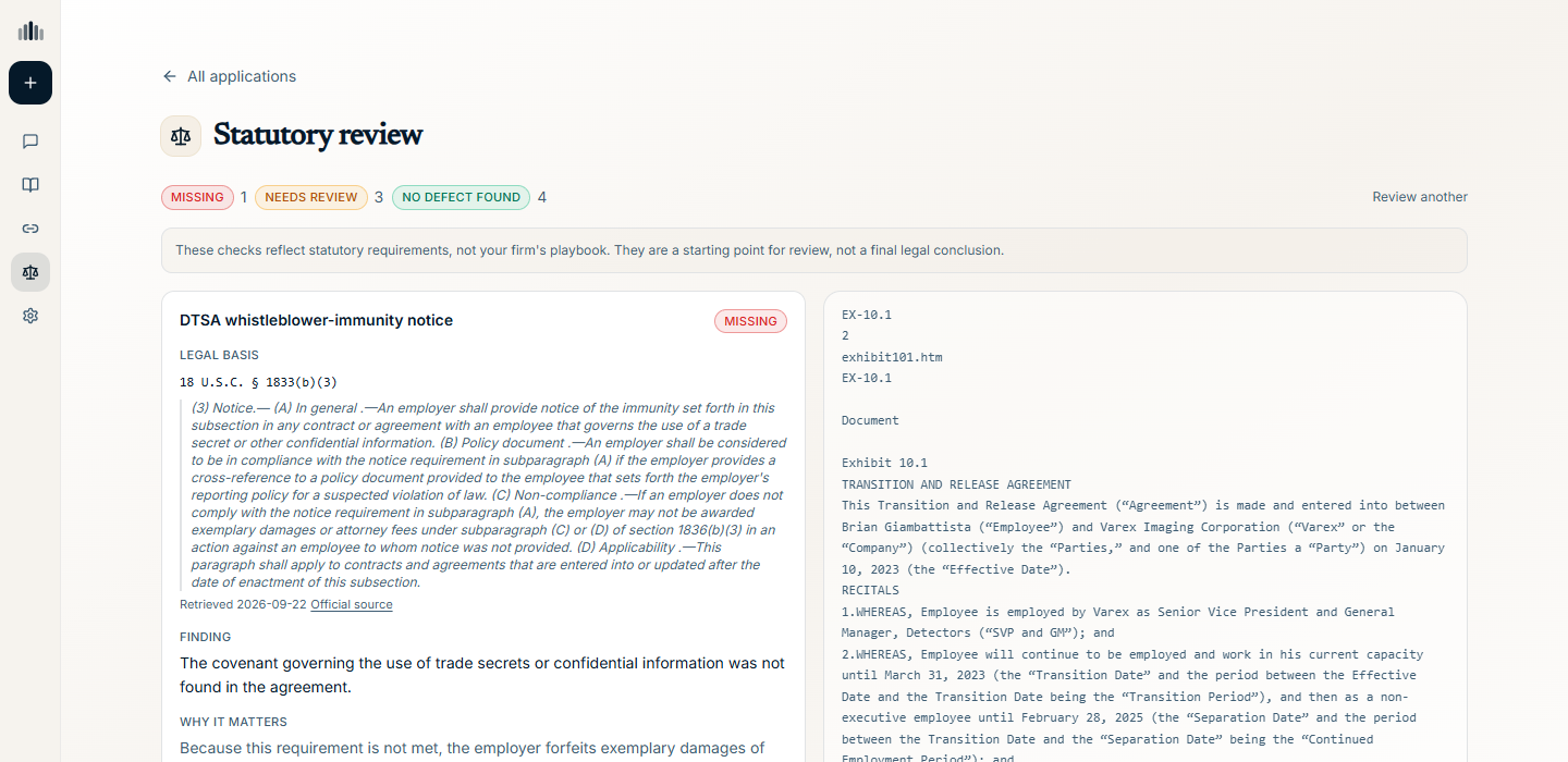 The real Pilot5 statutory review application